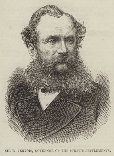 Sir W Jervois, guvernör för Straits Settlements av English School